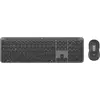 Image de Logitech Signature Slim Combo MK950 for Business - Ensemble clavier et souris - 100% - pleine taille - sans fil - Bluetooth 5.1 LE - QWERTY - Suisse - Graphite (920-012503)