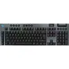 Image de Logitech G G915 X - Clavier - LIGHTSPEED - rétroéclairage - sans fil - 2,4 GHz, Bluetooth, USB - QWERTY - US International - Commutateur de touche : GL Clicky - noir (920-012709)