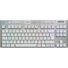 Image de Logitech G G915 X - Clavier - LIGHTSPEED - TKL - rétroéclairage - sans fil - Bluetooth 5,0, 2,4 GHz, USB - AZERTY - allemand - Commutateur de touche : GL Tactile - blanc (920-012733)