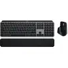 Image de Logitech Master MX Keys S Combo for Mac clavier Souris incluse maison/bureau RF sans fil + Bluetooth AZERTY Français Aluminium, Noir - Neuf