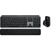 Image de Logitech MX Keys S Combo pour Mac, sans fil, RF sans fil + Bluetooth, commutateur à ciseaux, QWERTZ, LED, aluminium, noir