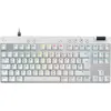 Image de Logitech G PRO X RAPID - Clavier - TKL - rétroéclairage - USB - QWERTZ - allemand - Commutateur de touches : linéaire - blanc (920-013240)