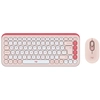 Image de Logitech POP Icon Combo clavier Souris incluse Universel Bluetooth AZERTY Français Rose, Blanc - Neuf
