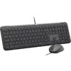 Image de Logitech Signature Slim Combo MK620 pour les entreprises, clavier de taille standard (100 %), avec câble, connexion USB, disposition QWERTY, couleur graphite, inclut une souris