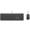 Image de Logitech Signature Slim MK620 Clavier & Souris - QWERTY - Espagnol - Clavier, Câble USB Type C, Ciseaux, Graphite - Souris, Optique, Câble, USB Type C, Résolution de mouvement 4000 ppp, 4 bouton(s), Molette, Graphite - Démarrage AI, Programmable, Muet, Touche(s) de raccourci vidéo On/Off - Ambidextre - Compatible Chromebook pour PC, Mac