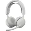 Image de Logitech Zone Wireless 2 ES, Filaire et sans fil, Appels/musique, 212 g, Casque avec microphone, Blanc
