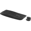 Image de Ensemble clavier et souris Logitech Signature Comfort Plus MK880 pour les entreprises, sans fil, avec connectivité RF sans fil et Bluetooth, touches à mécanisme à piston, disposition QWERTY, couleur graphite, comprenant une souris