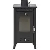 Image de Poêle à bois Matilde Nera, puissance 7,7 kW, L33xP38,5xH74