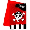 Image de Invitations Carte aux TrÃ©sor Pirate x6