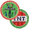 Image de Assiettes En Carton Minecraft 23 Cm, Lot De 8
