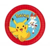 Image de Assiettes En Carton Pokémon 23 Cm, Lot De 8