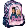 Image de Ultiluxe Sac à dos Barbie pour filles - Sac d'école - 3 grandes poches - Effet paillettes - Bretelles réglables - 46 x 35 x 20 cm - Rose/Noir