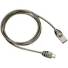 Image de CANYON Câble de chargement micro-USB / USB 2.0, 5V/2A, diamètre 3,5mm, tresse métallique, 1m, gris foncé