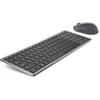 Image de Clavier et souris sans fil multi-appareils Dell KM7120W - Ensemble clavier et souris - Bluetooth, 2.4 GHz - QWERTY - USA International - gris titane