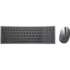 Image de DELL KM7120W clavier RF sans fil + Bluetooth AZERTY Belge Gris, Titane