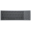 Image de Dell KB740 - Clavier - compact, multipériphérique - sans fil - 2.4 GHz, Bluetooth 5.0 - QWERTY - US International - gris titane - avec 3 ans de service d'échange avancé le jour ouvrable suivant