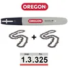 Image de Oregon - Kit De Guide Et Chaînes 1+2 Advancecut : 1 Guide Et 2 Chaînes 325', 1.3 Mm, 33 Cm, Nombre De Maillons 56