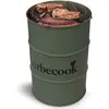 Image de barbecook Edson : barbecue au charbon de bois, forme tonneau, grille chromée réglable