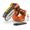 Image de PowerPlus dual Power PowDPG7572, tronçonneuse de Akkua de 20 V, gua de 100 mm pour 14 dents sans batterie ni chargeur