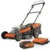 Image de Powerplus POWDPGLWS2-40V - Tondeuse à gazon sans fil de Dual Power, 420 mm de diamètre, sans batterie ni chargeur, avec bac à herbe et éjection arrière