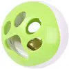 Image de Balle A Led Pour Chat Ø 6.4 Cm Avec Grelot Et Bruit Oiseau Rango Vert-blanc - Flamingo