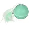 Image de Flamingo - Balle Ø 7 Cm. Magic Mechta 2 En 1 A Led Et Plumeau . Couleur Verte. Pour Chat.