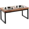 Image de Flamingo Ecuelle pour boire et manger avec support Tommy, dimensions : 60 x 28 x 28,5 cm