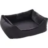 Image de Flamingo Panier pour chien Esmo rectangulaire noir, dimensions : 70 x 67 x 22 cm