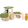 Image de Trixie Tracteur pour animaux en bois avec remorque