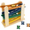Image de TRIXIE BABY Rampe de course en bois avec 4 voitures