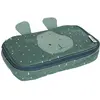 Image de Trixie trousse à crayons rectangulaire - Mr. Hippo - trousse d'école verte pour enfants