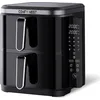 Image de Comfy Nest CN-06177 : Friteuse à double panier 2800W avec panneau latéral rabattable numérique - 11 l