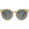 Image de Lunettes de soleil KOMONO Lulu Jr. XS, couleur vanille, pour enfants, modèle "Kinder Katzenaugen", avec protection UV et monture texturée