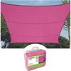 Image de Perel - Voile Solaire Carré 3.6 X 3.6m Fuschia