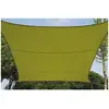Image de Voile D'Ombrage, Toile Ombrage, Toile Extérieure Terrasse, Imperméable, Protection Contre Uv, 4 Anneaux En O En Acier Inoxydable, 5 X 5 M, 160 G/m², Polyester, Carré, Vert Lime - Perel