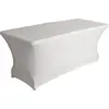 Image de Housse de Table Rectangulaire - Extensible - Blanc