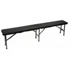 Image de Perel   Banc Pliable Imitation Rotin 180 X 25 X 43 Cm   Châssis En Acier Robuste   Résistant Aux Chocs Et Aux Fissures   Pour Extérieur