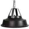 Image de Chauffage De Terrasse Suspendu, 1500 W, Carbone, À Suspendre, Avec Chaîne De Suspension, 1 Niveau De Chauffe, Protection Contre Les Jets D'Eau, Design Rétro, Métal, Noir - Perel