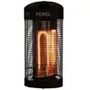 Image de Chauffage De Terrasse Mobile, 1200 W, Avec Protection Anti-basculement, 2 Niveaux De Chauffe, Oscillant, Résistant Aux Projections D'Eau, Métal, Noir - Perel