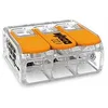 Image de Toolland - Borne De Raccordement Compact - Pour Tous Types De Conducteurss - Max. 6 Mm² - 3 Conducteurs - Boîtier Transparent