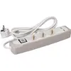 Image de Bloc Multiprise Avec Interrupteur - 3 Prises - 2 Ports Usb - Gris/blanc - Schuko