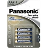 Image de Panasonic AAA Micro Everyday Power pile 1,5V blister 4 pièces