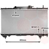 Image de VAN WEZEL 53002163 Radiateur à eau pour moteur, destiné aux modèles TOYOTA CARINA E berline (T19), CARINA E (T19) et CARINA E Sportswagon (T19)