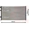 Image de VAN WEZEL 58002115 Radiateur Refroidisseur d'eau Refroidisseur de moteur pour VW GOLF III (1H1) Caddy II Fourgon (9K9A) Vento (1H2) Polo Classic (6V2) Polo Variant (6V5)