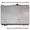 Image de VAN WEZEL 32002116 Radiateur Radiateur à eau Radiateur moteur pour VOLVO V40 Break (645) pour MITSUBISHI CARISMA (DA)