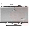 Image de VAN WEZEL 25002071 Radiateur Radiateur à eau Radiateur moteur pour HONDA PRELUDE V (BB) ACCORD V Aerodeck (CE) ACCORD V (CC, CD)