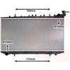 Image de VAN WEZEL 13002114 Radiateur Refroidisseur d'eau Refroidisseur de moteur pour NISSAN ALMERA I Hatchback (N15) ALMERA I (N15) SUNNY III Liftback (N14)