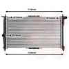 Image de VAN WEZEL 81002016 Radiateur Refroidisseur d'eau Refroidisseur de moteur pour DAEWOO Leganza Limousine (V100) NUBIRA Wagon (KLAJ) NUBIRA Berline (KLAJ) NUBIRA (KLAJ)