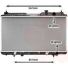 Image de VAN Wezel | Radiateur, refroidissement du moteur (25002104) adaptable sur Honda