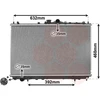 Image de VAN WEZEL 32002142 Radiateur Radiateur à eau Radiateur moteur pour MITSUBISHI Space Star (DGA) CARISMA (DA) CARISMA Berline (DA)